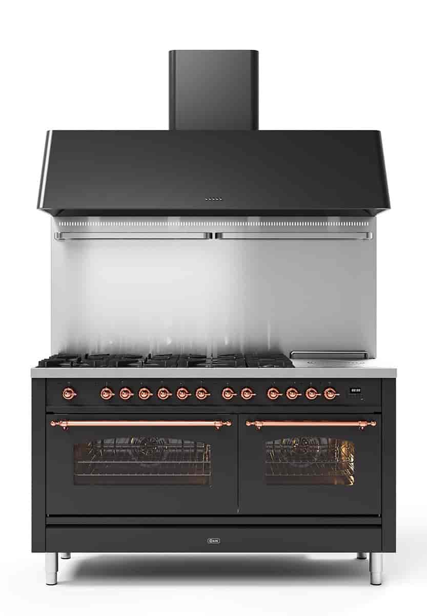 Ilve Nostalgie 150 cm 2ugn Mässing Krom