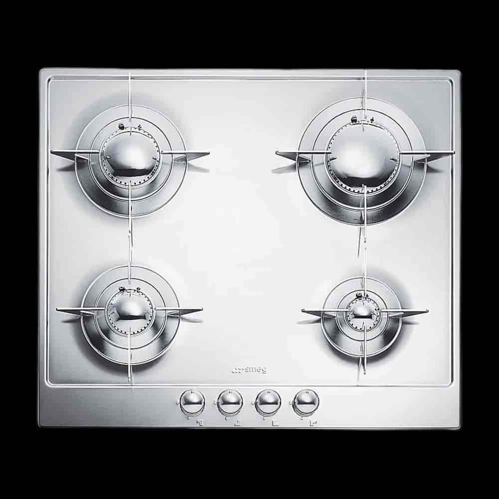 Smeg gashäll, P64ES, Rostfritt stål