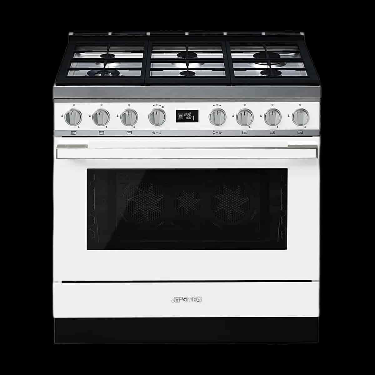 Smeg Portofino Gasspis, 90cm Vit, CPF9GMWH