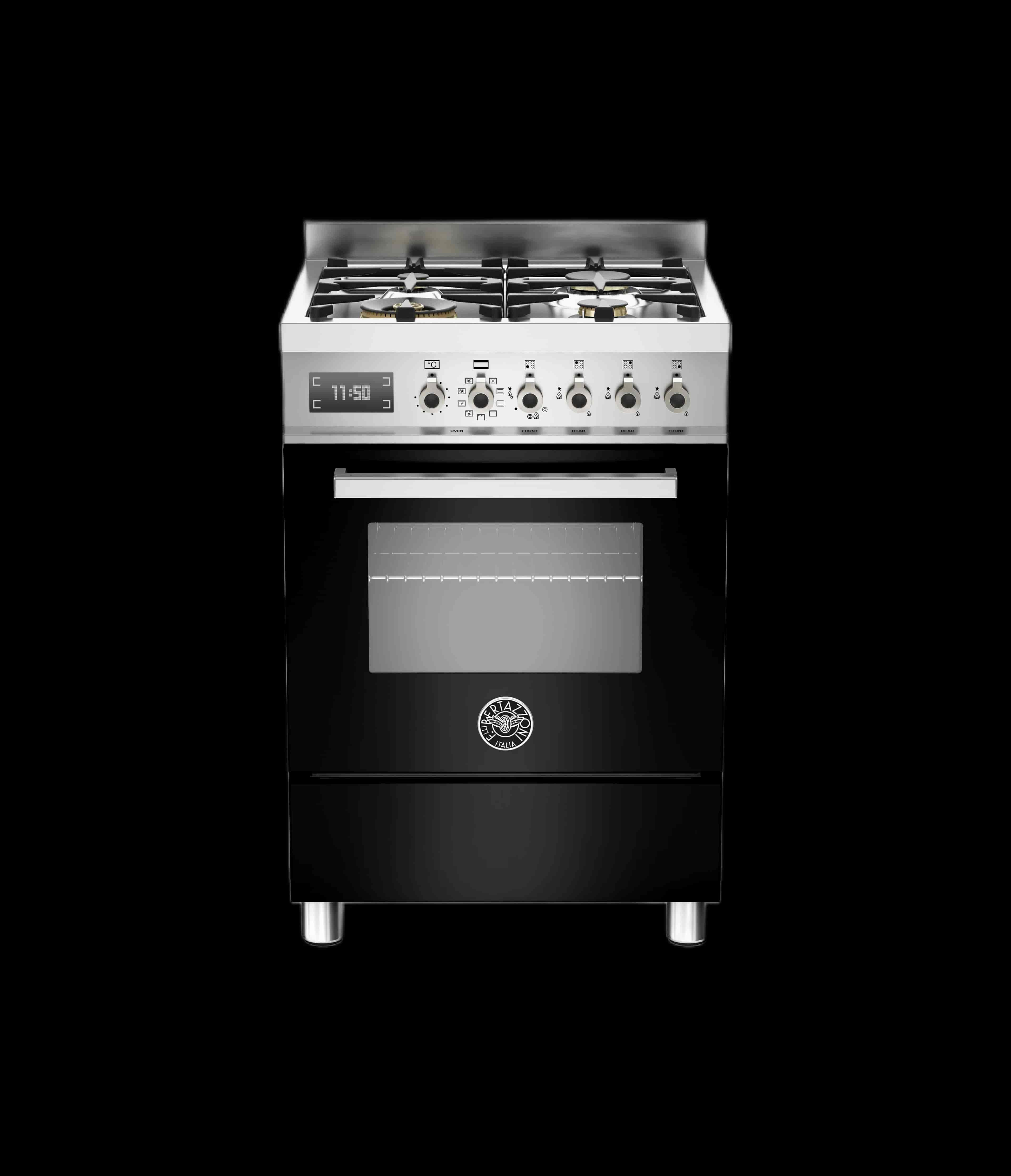 Bertazzoni, Professional gasspis 60 cm, Svart