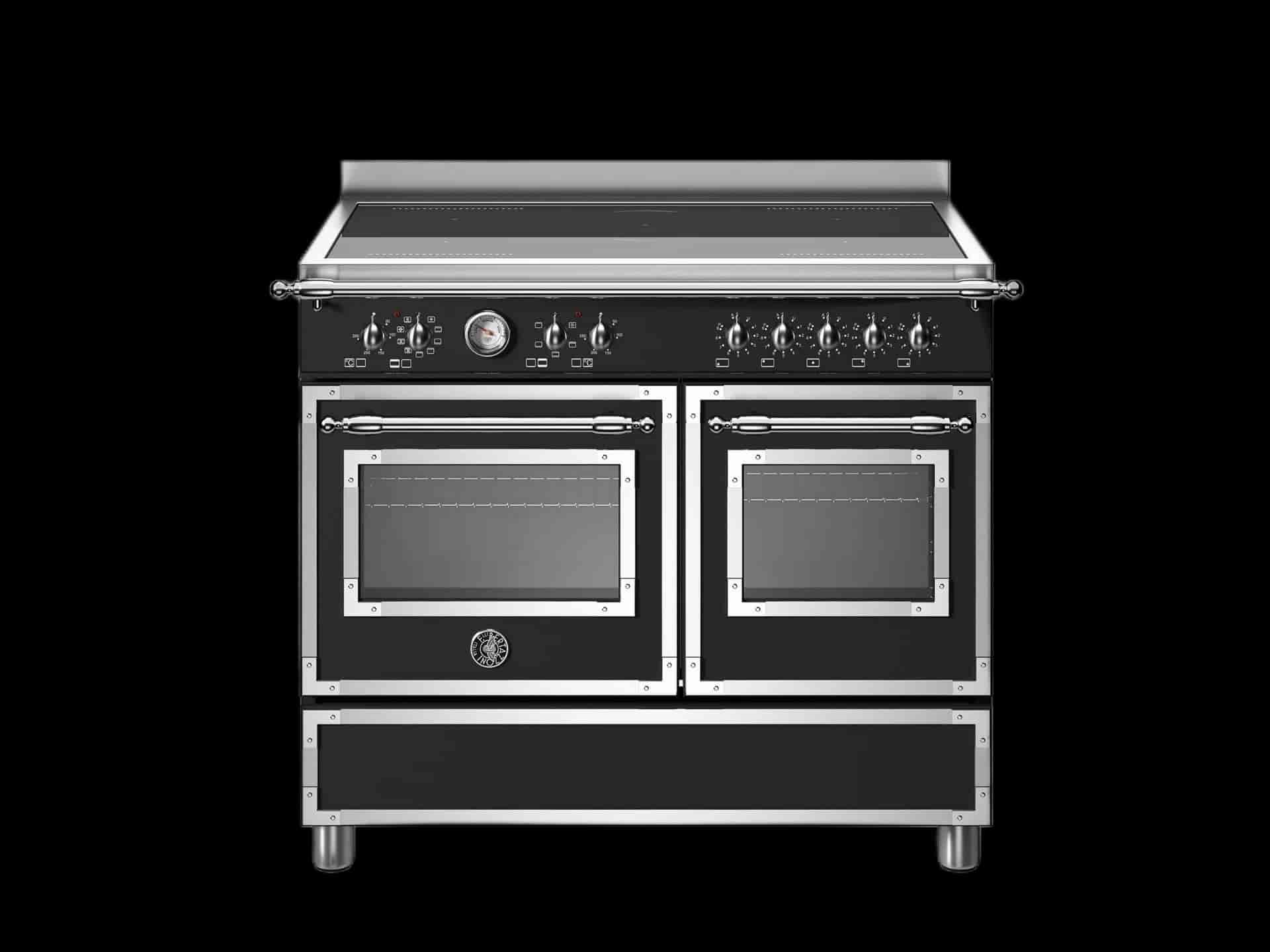 Bertazzoni Heritage, Spis 100x60, 2 Ugnar, Svart