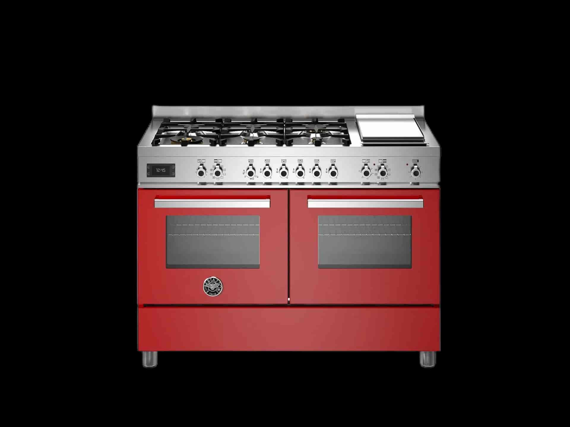 Bertazzoni Professional, Spis 120x60, 2 Ugnar, Röd