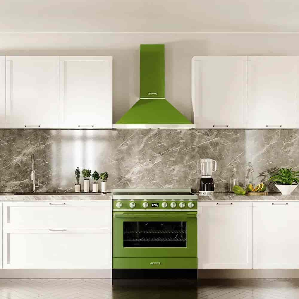 Smeg Portofino, 90cm Olivgrön, KPF9OG