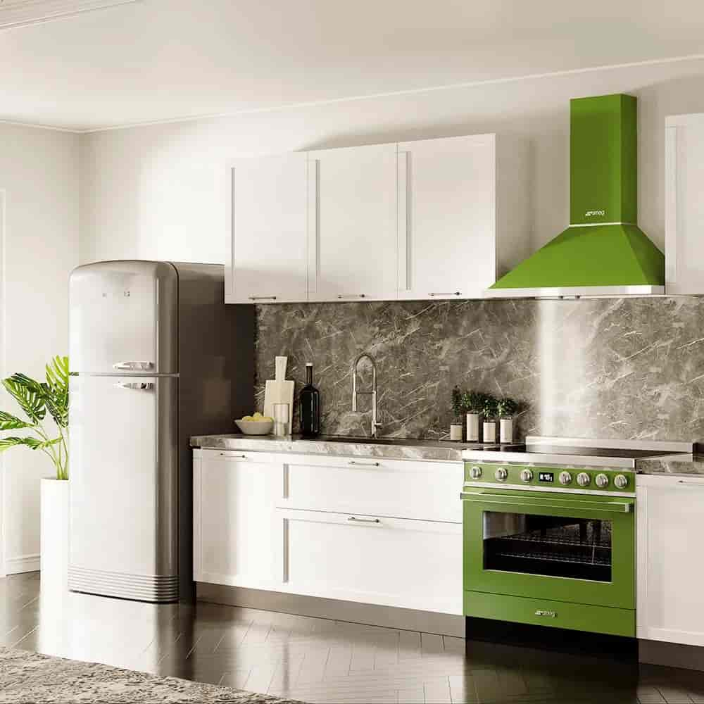 Smeg Portofino, 90cm Olivgrön, KPF9OG