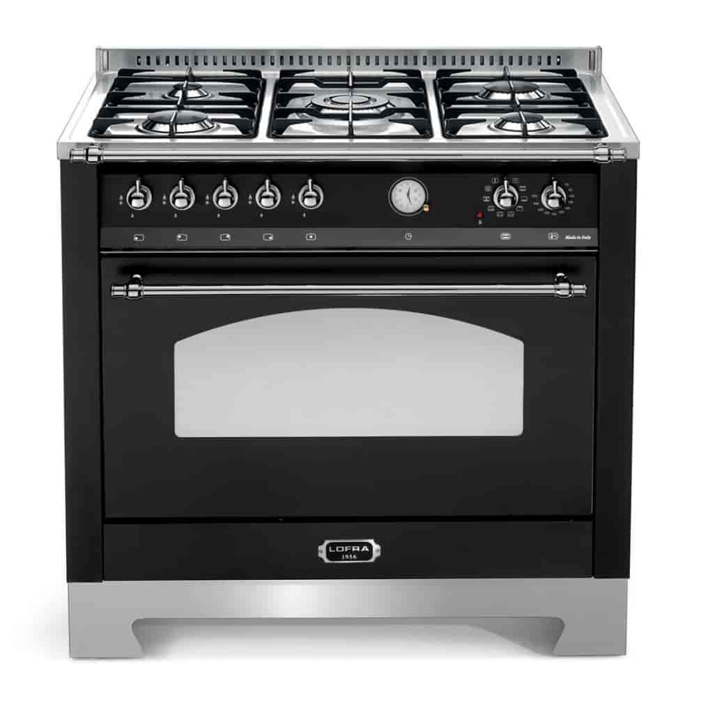 Lofra, Spis - Dolce Vita 90 cm (1 ugn) (Svart/Krom) Gas