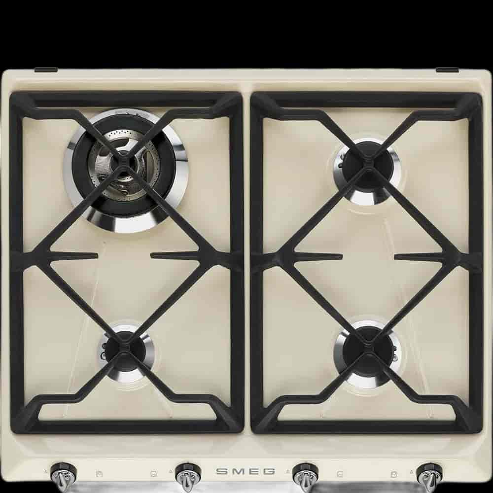 Smeg, 59,5 cm gashäll cremefärgad victoria design