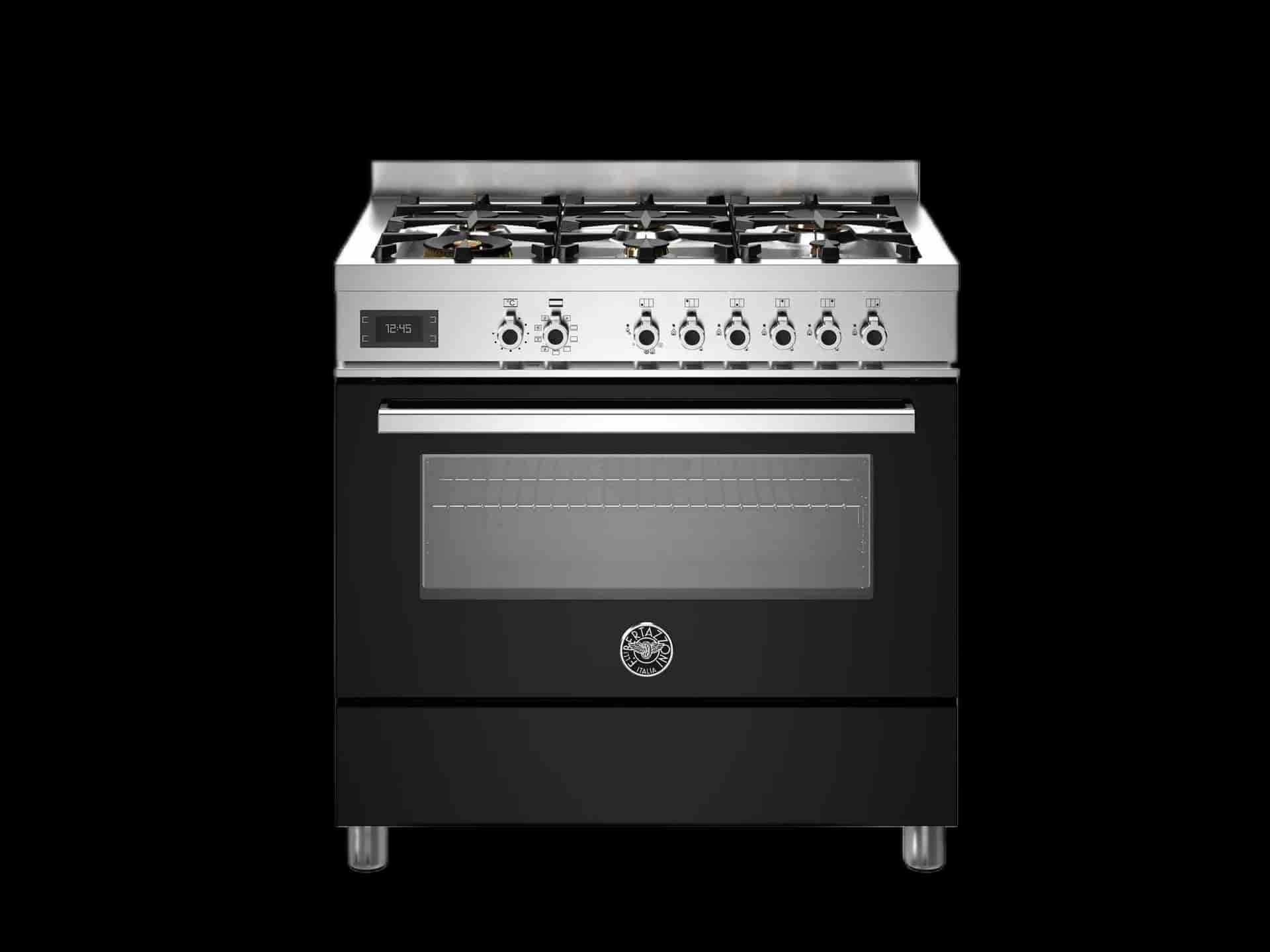 Bertazzoni Professional, Spis 90x60, 1 Ugn, Svart