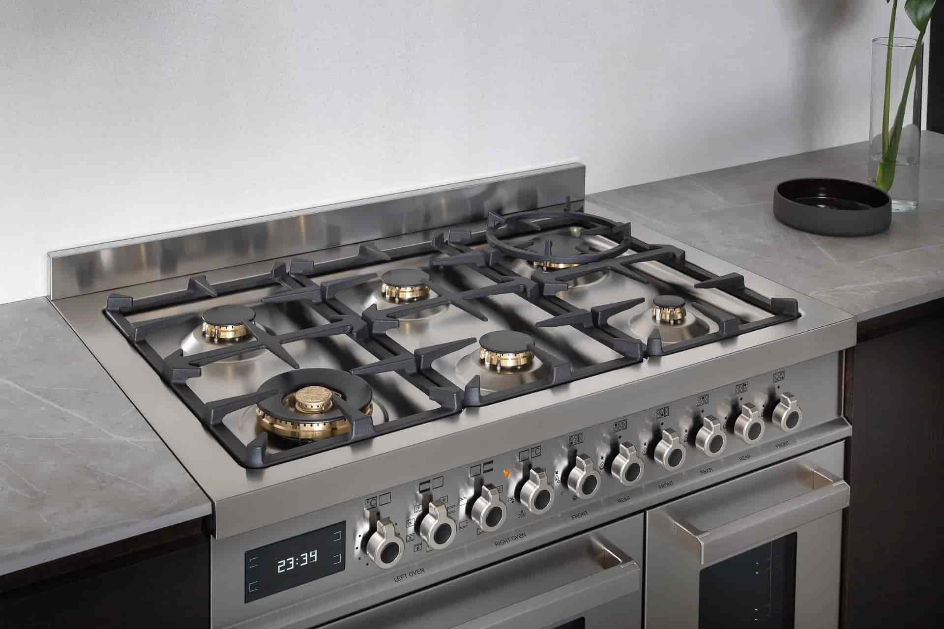 Bertazzoni Professional, Spis 90x60, 2 Ugnar, Rostfritt