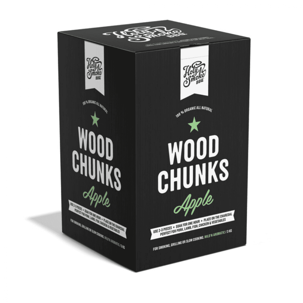 HOLY SMOKE BBQ SMOKE WOOD CHUNKS APPLE 3 KG