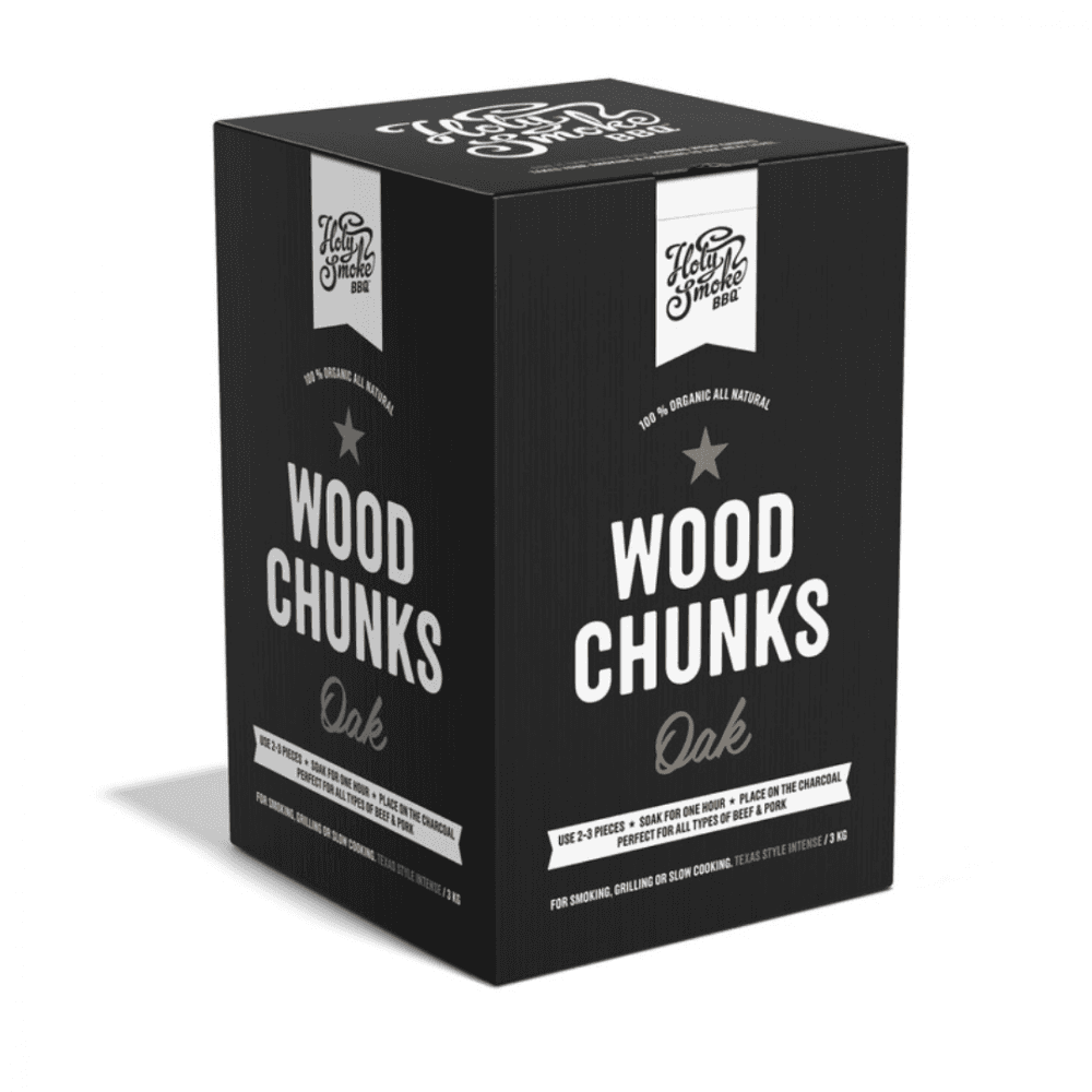 HOLY SMOKE BBQS SMOKE WOOD CHUNKS OAK 3 KG