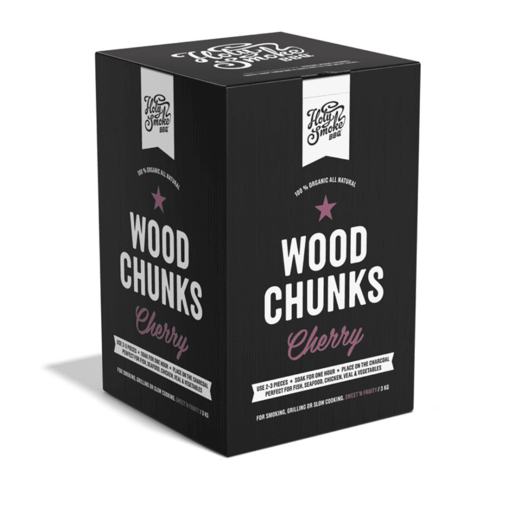 HOLY SMOKE BBQ SMOKE WOOD CHUNKS CHERRY 3 KG