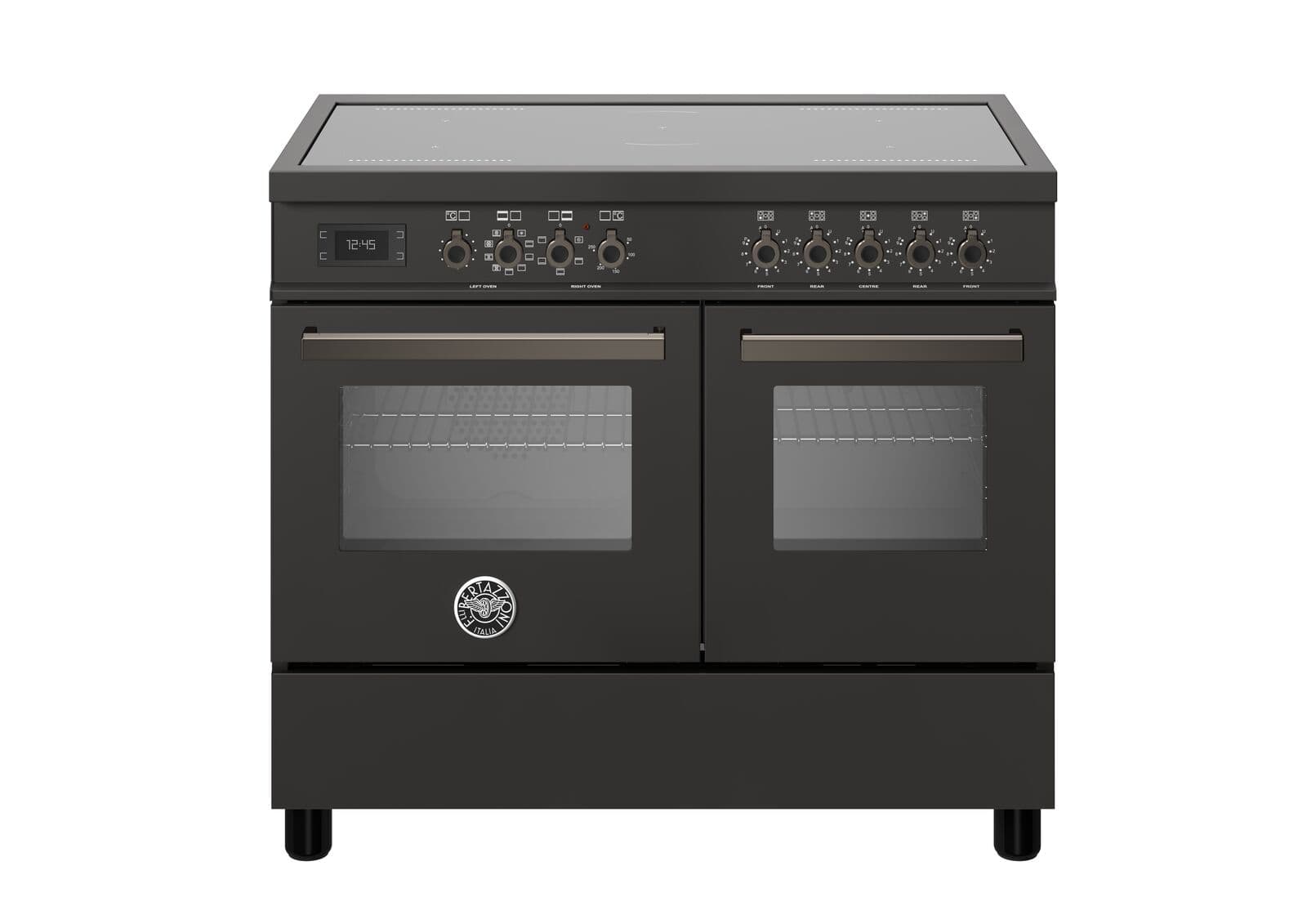 Bertazzoni Professional, Induktionsspis 100x60 2 Ugnar, Carbonio