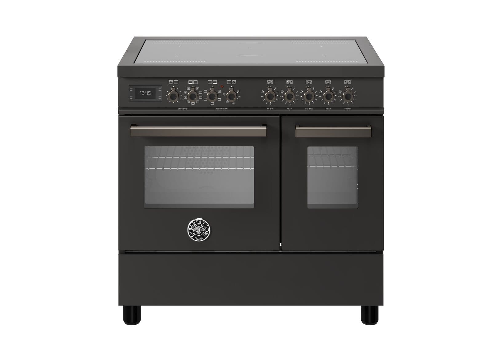 Bertazzoni Professional, Spis 90x60 2 Ugnar, Carbonio
