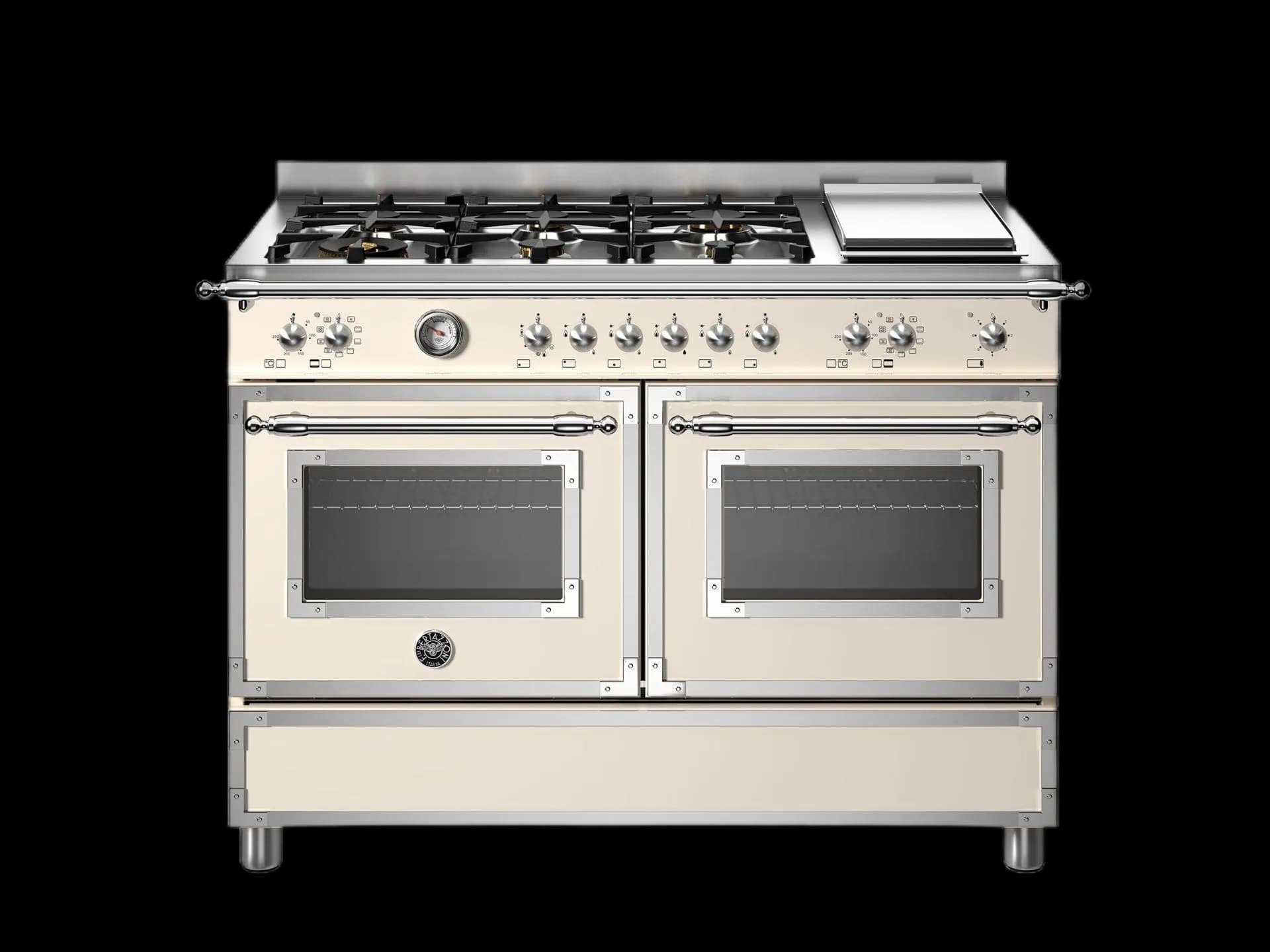 Bertazzoni Heritage, Spis 120x60 2 Ugnar, Elfenben