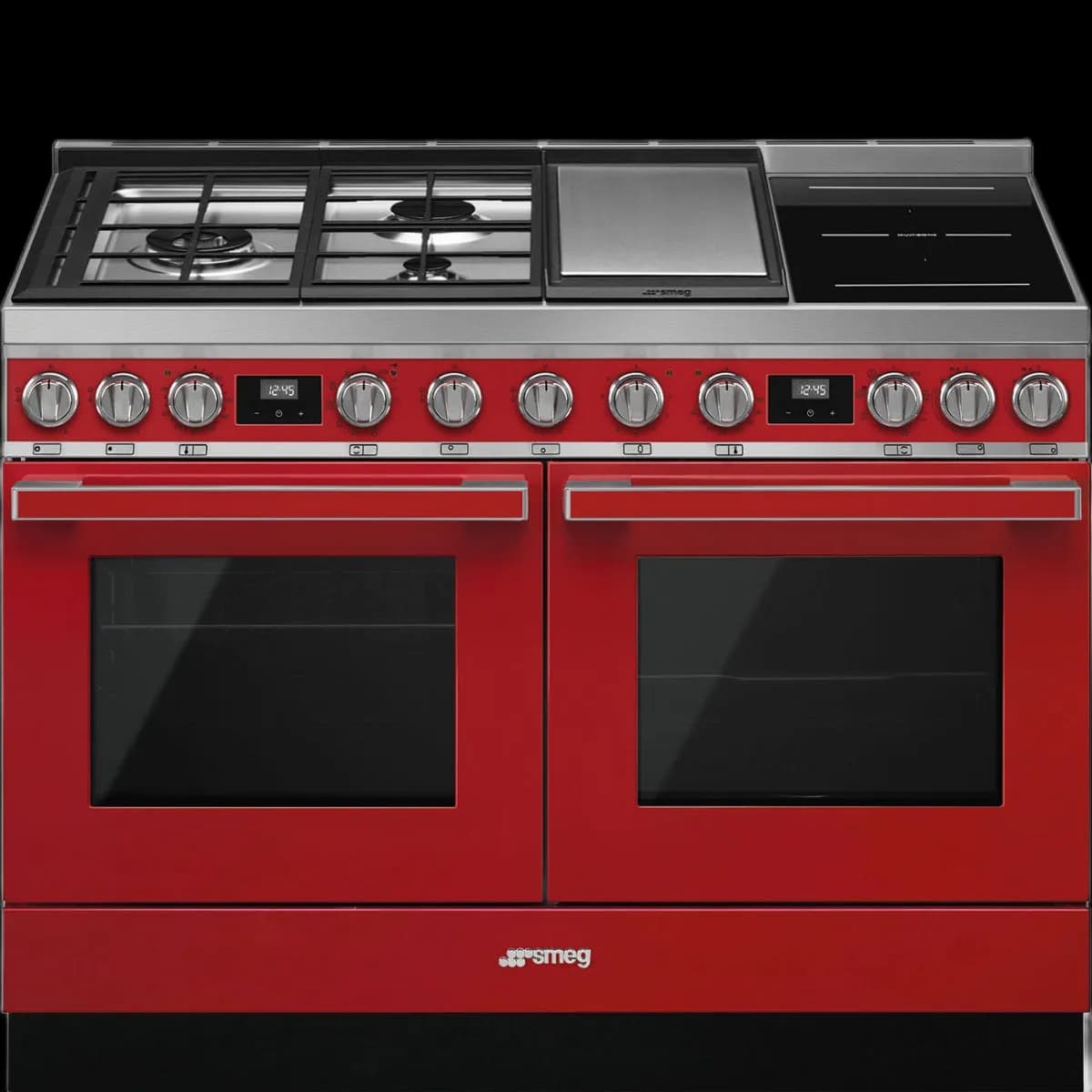 Smeg Portofino, 120cm spis, Röd