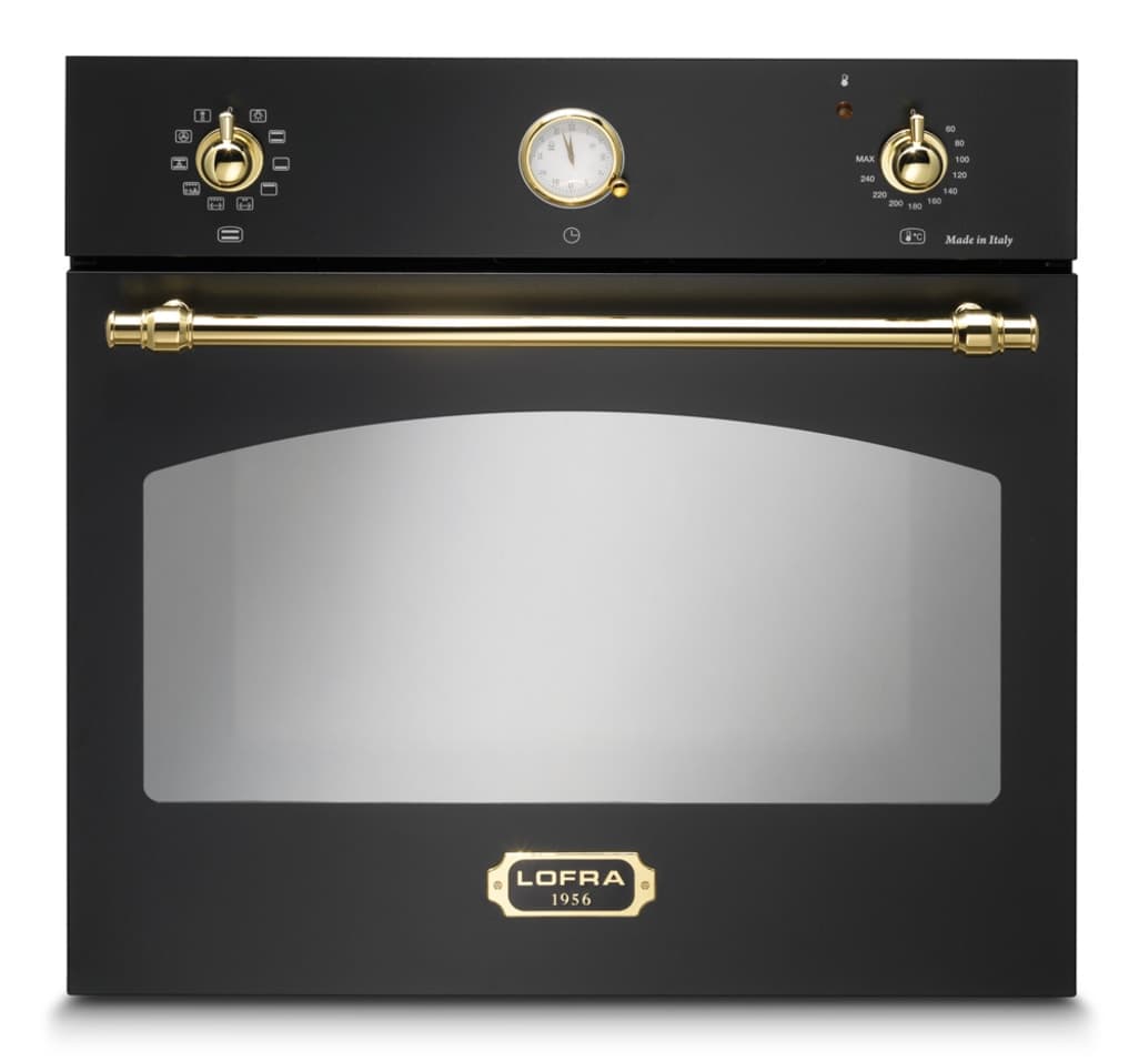Lofra, Inbyggbar ugn Dolce Vita 60 cm (Svart/Mässing)
