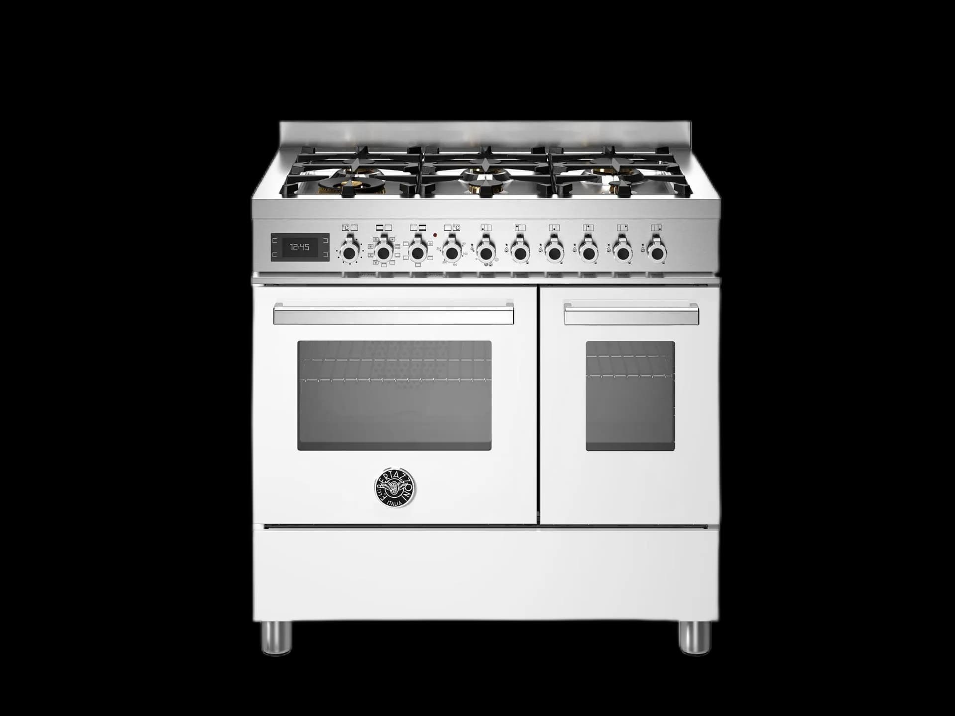 Bertazzoni Professional, Gasspis 90x60, 2 Ugnar, Vit