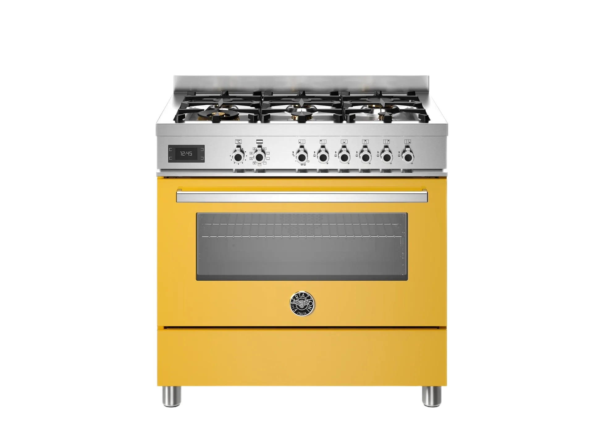 Bertazzoni Professional, Gasspis 90x60, 1 Ugn, Gul