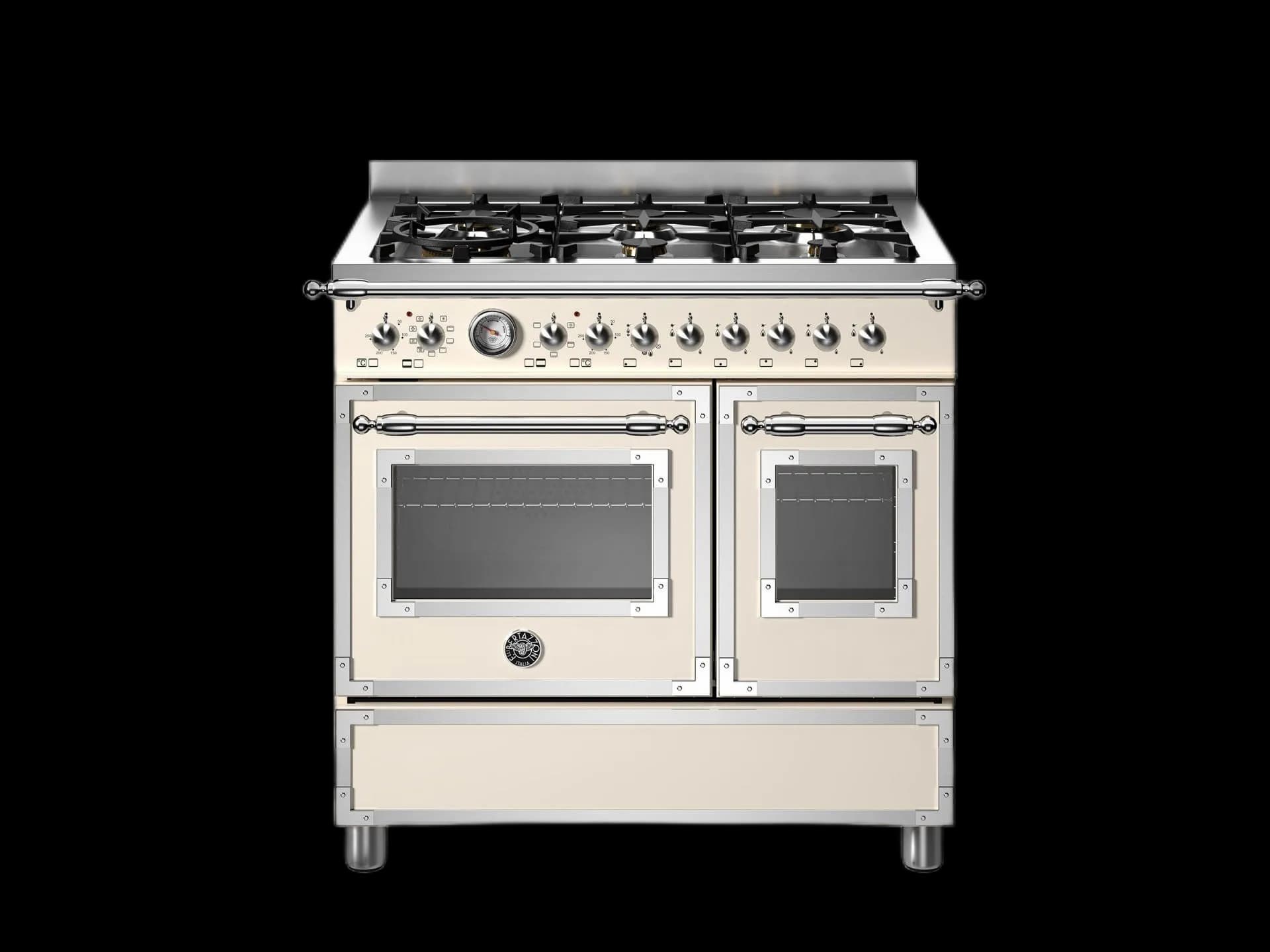 Bertazzoni Heritage, Gasspis 90x60 2 Ugnar, Elfenben