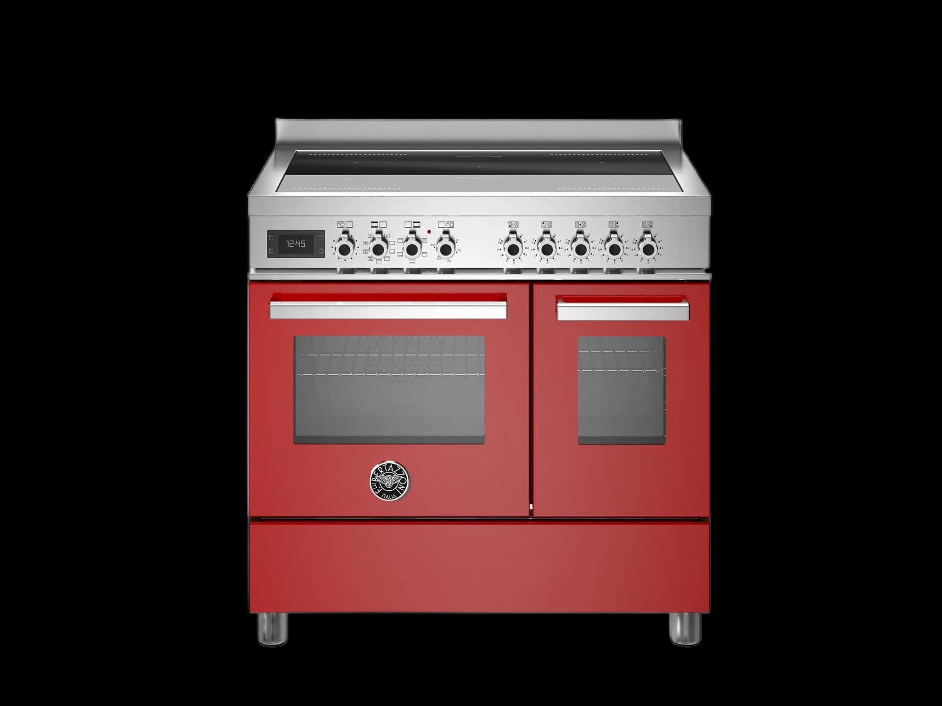 Bertazzoni Induktionsspis, Professional, 90x60 2 Ugnar, Röd