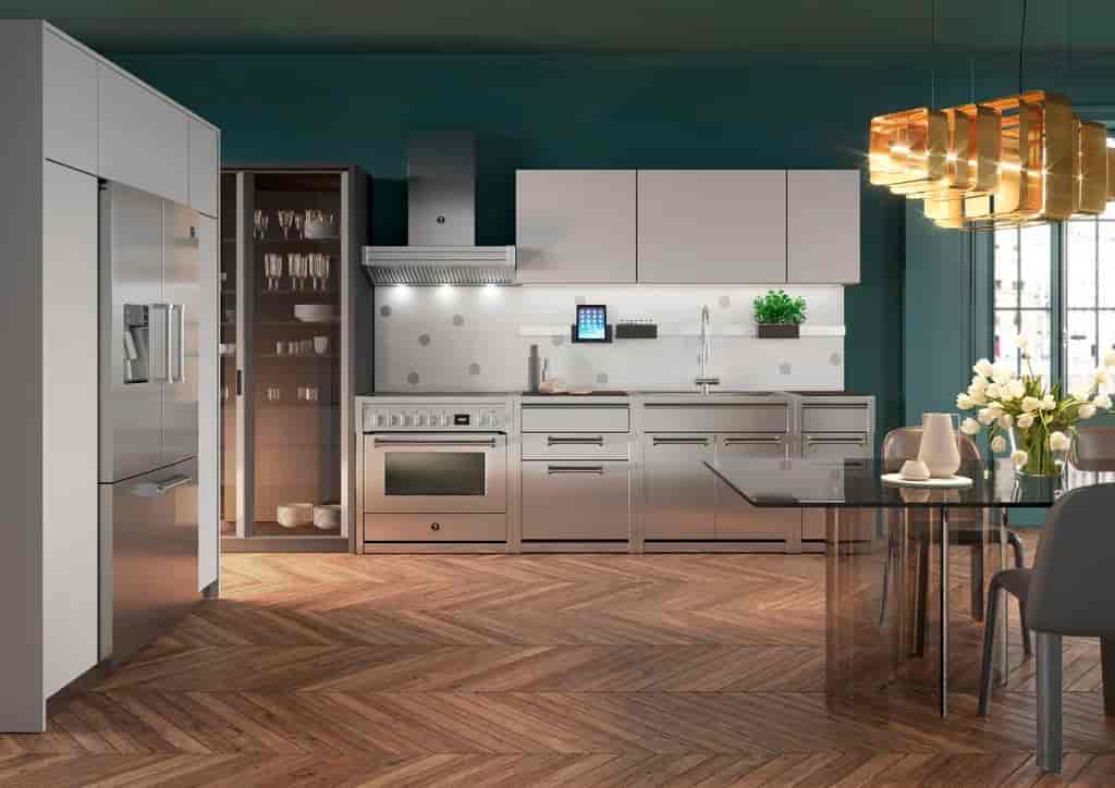 Steel Genesi Combi-Steam 100 cm 2 ovens Inox Induction Steel Genesi Combi-Steam 100 cm 2 ovens Inox Induction