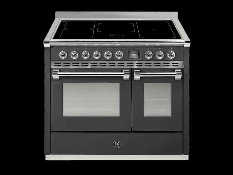 Steel Ascot Combi-Steam 100 cm 2 ovens Antracite/Chrome Induction Steel Ascot Combi-Steam 100 cm 2 ovens Antracite/Chrome Induction