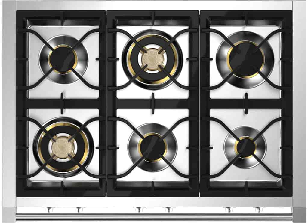 Steel Ascot Combi-Steam 90 cm 1 oven Nero/Brass Gas Steel Ascot Combi-Steam 90 cm 1 oven Nero/Brass Gas