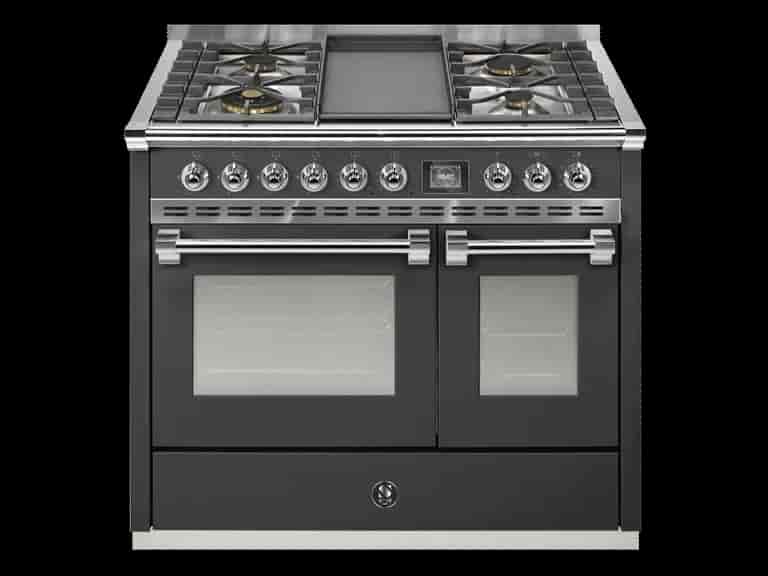Steel Ascot Combi-Steam 100 cm 2 ovens Antracite/Chrome Gas Barbecue Steel Ascot Combi-Steam 100 cm 2 ovens Antracite/Chrome Gas Barbecue