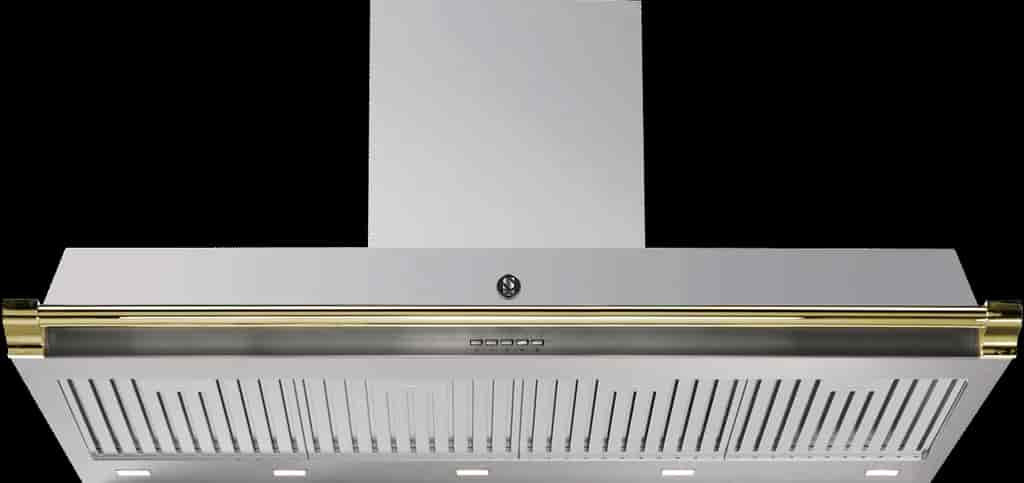Steel Ascot Hood 120 cm Inox/Brass Steel Ascot Hood 120 cm Inox/Brass