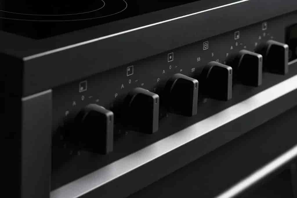 Steel Enfasi Multifunction 90 cm 1 oven All black Induction wide glass Steel Enfasi Multifunction 90 cm 1 oven All black Induction wide glass
