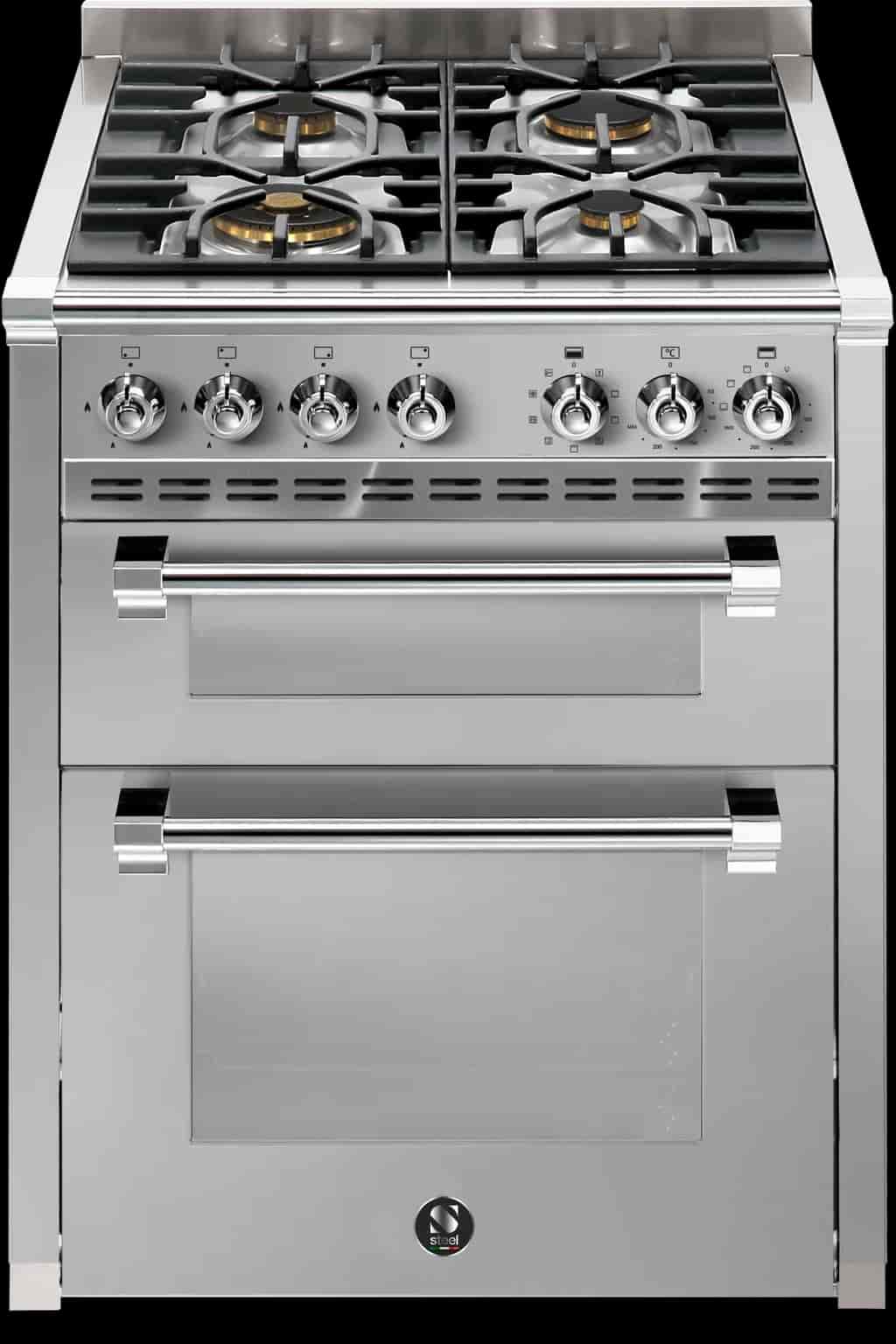 Steel Ascot Combi-Steam 70 cm 2 ovens Stainless/Chrome Gas Steel Ascot Combi-Steam 70 cm 2 ovens Stainless/Chrome Gas