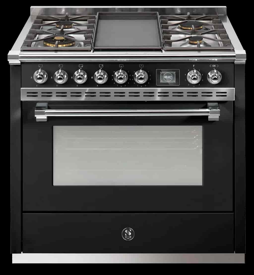 Steel Ascot Combi-Steam 90 cm 1 oven Nero/Chrome Gas Barbecue Steel Ascot Combi-Steam 90 cm 1 oven Nero/Chrome Gas Barbecue