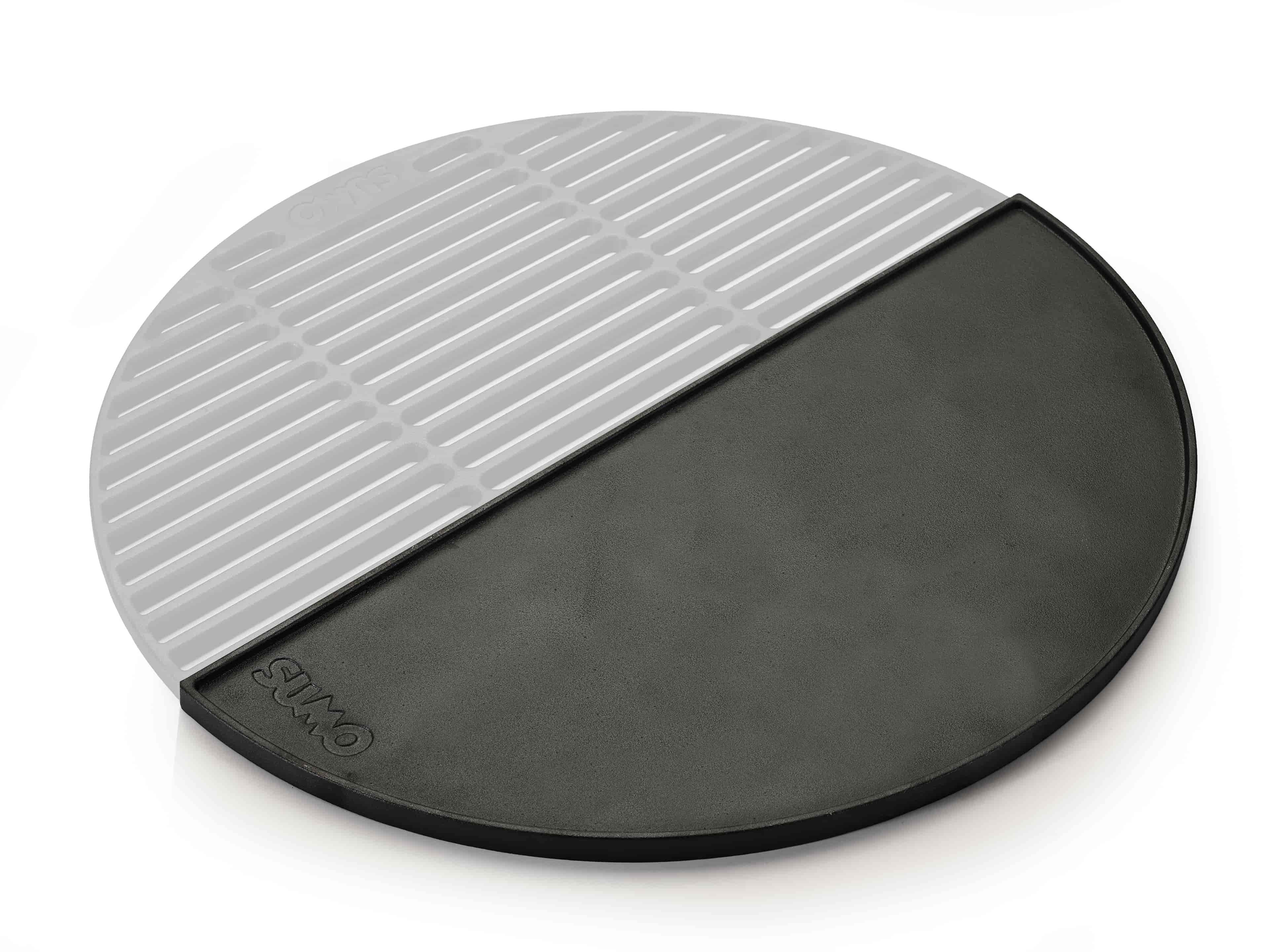 Kamado Sumo, Cast Iron Reversible Plate Half Moon Maxi 25" Kamado Sumo, Cast Iron Reversible Plate Half Moon Maxi 25"