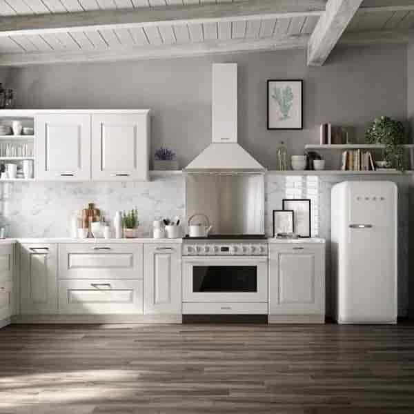 Smeg Portofino Gasspis, Pyrolysugn, 90cm Vit, CPF9GPWH Smeg Portofino Gasspis, Pyrolysugn, 90cm Vit, CPF9GPWH