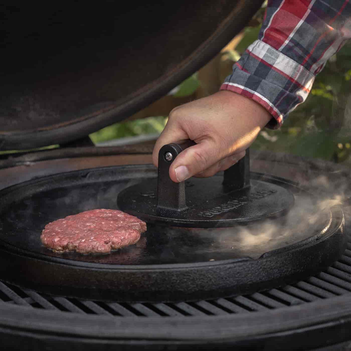 Kamado Sumo, Cast Iron Reversible Round Plate 36 cm Kamado Sumo, Cast Iron Reversible Round Plate 36 cm