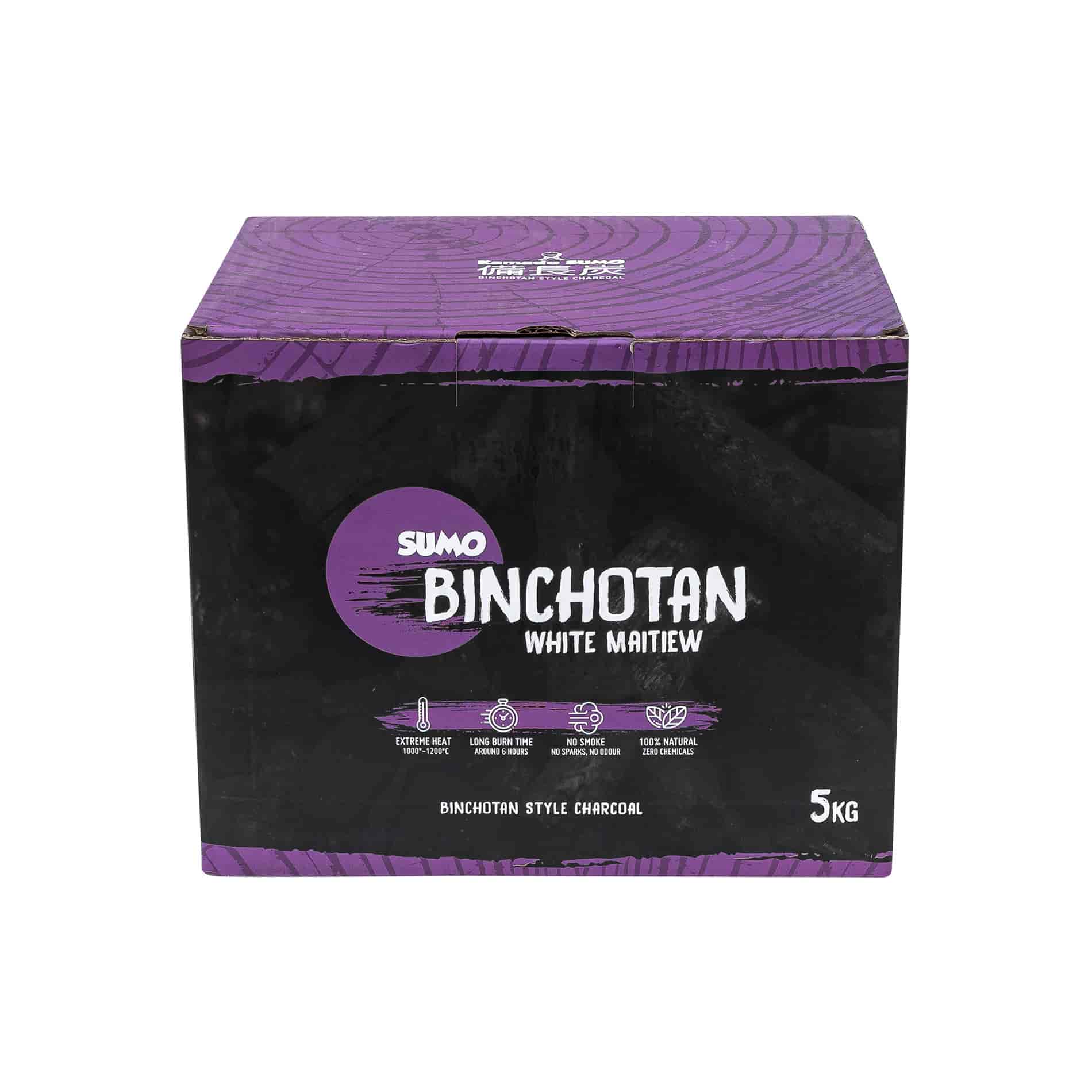 Kamado Sumo, Binchotan White Maitiew 5 kg Kamado Sumo, Binchotan White Maitiew 5 kg