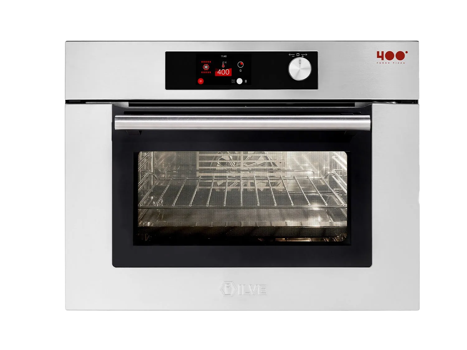 Ilve, Professional Plus pizzaugn 30-400° C, TFT display, rostfritt