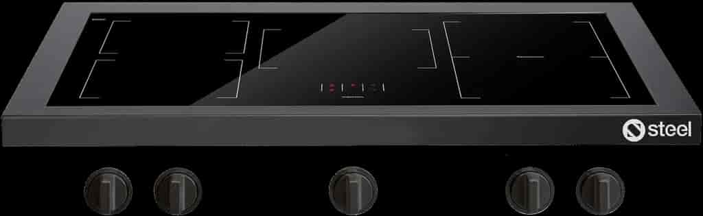 Steel Enfasi Hob 90 cm All black Induction Steel Enfasi Hob 90 cm All black Induction