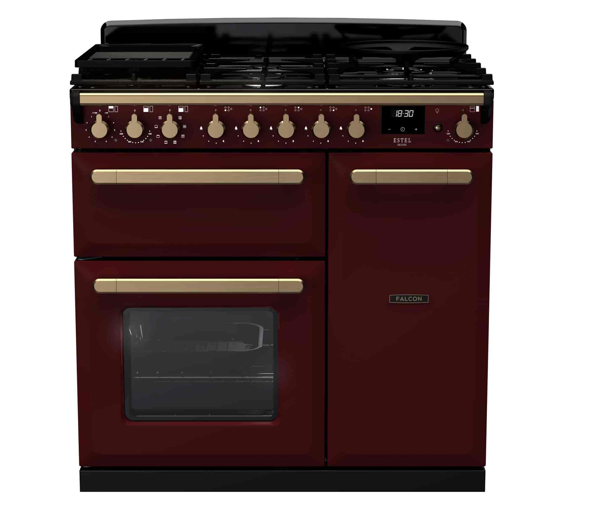 Falcon Estel Deluxe 90 gas borstad mässing Falcon Estel Deluxe 90 gas borstad mässing