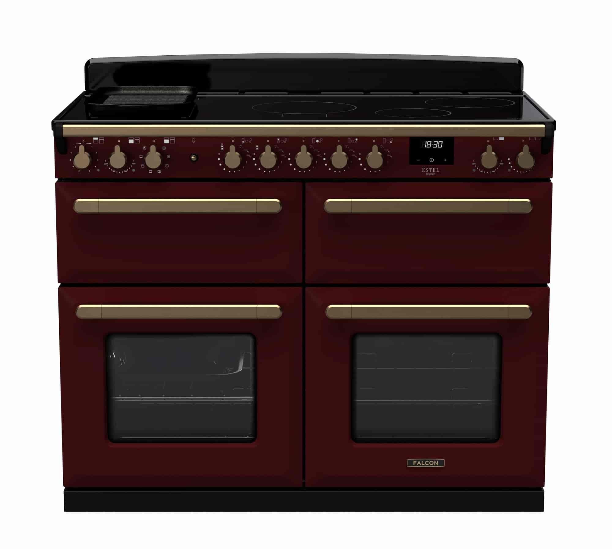 Falcon Estel Deluxe 110 induktion med slowcookugn borstad mässing Falcon Estel Deluxe 110 induktion med slowcookugn borstad mässing