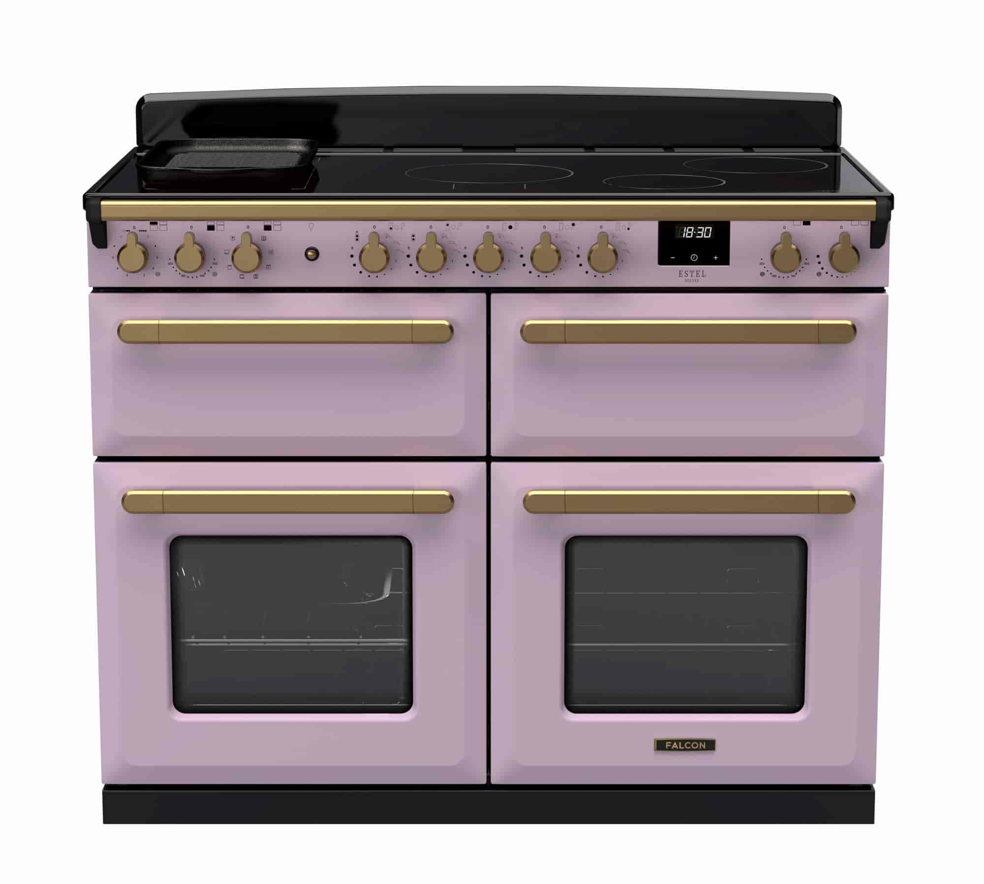Falcon Estel Deluxe 110 induktion med slowcookugn borstad mässing Falcon Estel Deluxe 110 induktion med slowcookugn borstad mässing