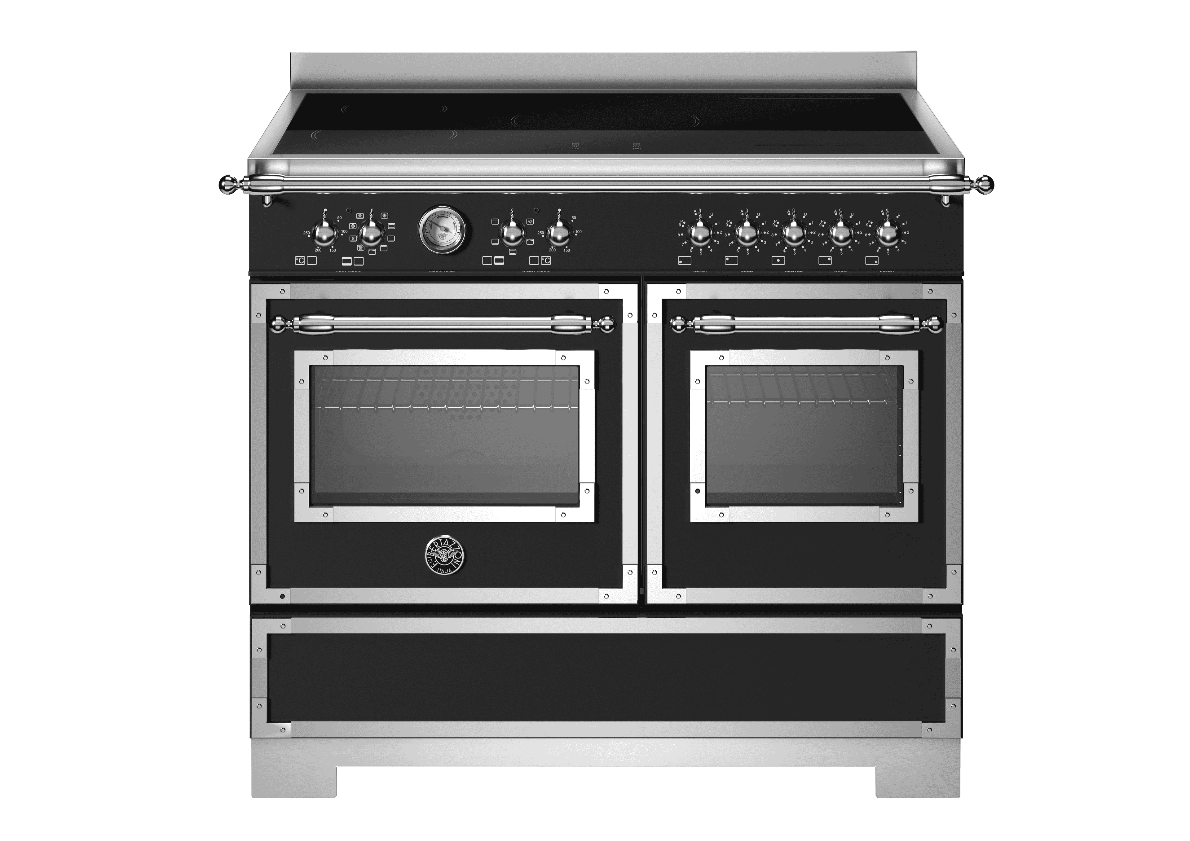 Bertazzoni, Heritage-serien, Induktionsspis, 100 cm, 5 zoner, 2 ugnar. Mattsvart Bertazzoni, Heritage-serien, Induktionsspis, 100 cm, 5 zoner, 2 ugnar. Mattsvart