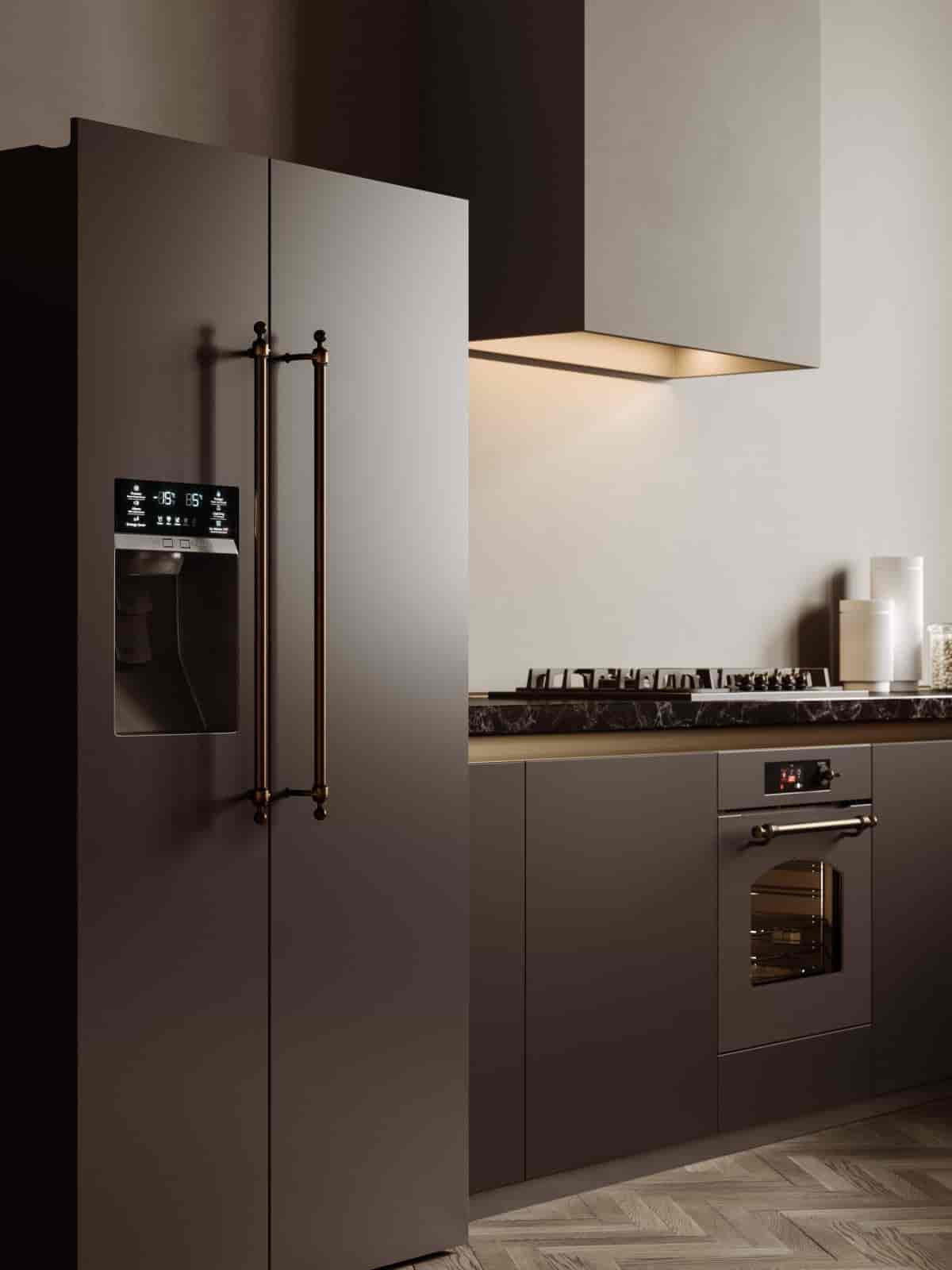 Ilve, Nostalgie side-by-side, kyl & frys, Brons & Koppar Ilve, Nostalgie side-by-side, kyl & frys, Brons & Koppar