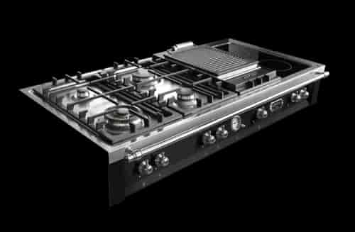 Lofra Dolce Vita Rangetop 120 cm, Gas/ Keramisk Krom Lofra Dolce Vita Rangetop 120 cm, Gas/ Keramisk Krom